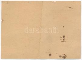 Névre szóló, kitöltött viselői igazolvány a Délvidéki Emlékéremhez, a "M. Kir. Szegedi V. honvé...