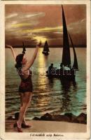 1940 Balaton, Üdvözöllek szép Balaton (EK)