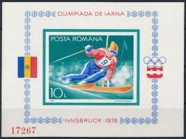 1976 Téli olimpia, Innsbruck vágott blokk Mi 129