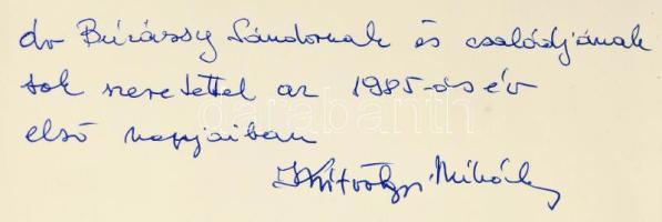 Szól a figemadár. Szatmári és beregi fafaragások. Fényképezte Kútvölgyi Mihály. A fotós által DEDIKÁ...