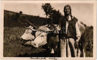 Madácsi, Madacka (Ábelfalva, Ábelová); Chlap z Madacky. Národopisny odbor Matice Slovenskej / szlovák férfi / Section ethnographique de Matica Slovenská / Slovak folklore