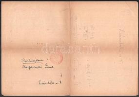 1942 "Ez a ház 1942. máj. 19-től az Élelmiszerjegy-Központ 133. számú nyilvántartási fiókjához ...