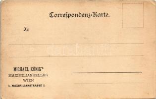 Wien, Vienna, Bécs; Michael König's Maximiliankeller. Maximilianstrasse 2. / inn, beer hall, in...