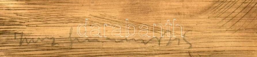 Iványi Grünwald Béla (1867-1940) és Prihoda István (1891-1965): Csendélet. Színezett rézkarc, papír,...