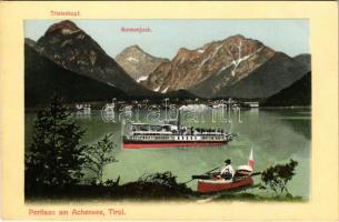Pertisau am Achensee (Tirol), Tristenkopf, Sonnenjoch / lake, steamship, boat
