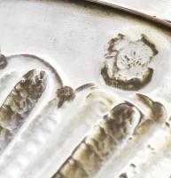 Ezüst(Ag) vodkás pohár, jelzett, alján kis horpadással, m: 4 cm, nettó: 9 g