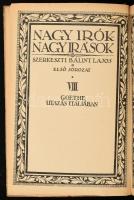 Goethe, Johann Wolfgang von: Utazás Itáliában. Ford.: Bálint Aladár. Nagy Írók - Nagy Írások I. sor....