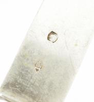 Ezüst(Ag) gyümölcskés csont nyéllel, jelzett, h: 20 cm, bruttó: 28,8 g