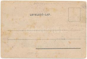 Budapest VI. Párisi Nagy Áruház égése 1903. augusztus 24-én. Biró Albert kiadása (fa)