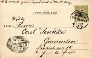 1904 Budapest V. Erzsébet tér, üzletek. Divald Károly 45. sz. (EK)