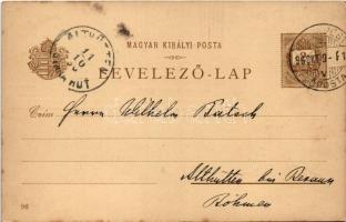 1896 (Vorläufer!!!) Budapest, Ezredéves Országos Kiállítás, Jobb part, Királyi vár, Lánchíd, gőzhajó...