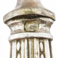 Ezüst(Ag) villa, jelzett, h: 16,5 cm, bruttó: 28,4 g