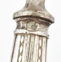 Ezüst(Ag) villa, jelzett, h: 16,5 cm, bruttó: 28,2 g
