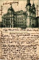 1902 Budapest V. Központi egyetem, villamos (fl)