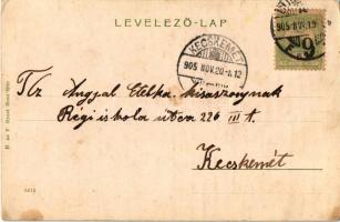 1902 Budapest V. Központi egyetem, villamos (fl)