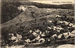 1909 Stájerlak, Steierlak, Stájerlakanina, Steierdorf, Anina; Zsigmondtelep. Scheitzner Ig. kiadása / general view, colony (EK)