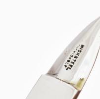 Ezüst(Ag) reszelő, jelzett, h: 15 cm, bruttó: 21,8 g