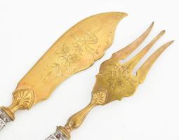 Ezüst(Ag) halas készlet, jelzett, h: cm, bruttó: 90,5 g