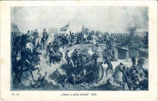 Piski, Simeria; Csata a piski hídnál. Divald 14. sz. / Hungarian Revolution of 1848, battle at the bridge of Simeria (EK)