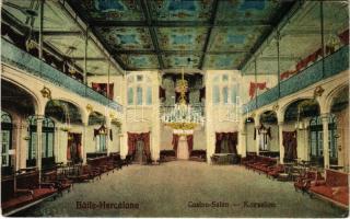 Herkulesfürdő, Baile Herculane; Casino-Salon, Kursalon / Gyógyterem, kaszinó szalon, belső. Viliam Krizsán kiadása / spa, casino, interior (Rb)