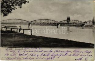 1902 Lippa, Lipova; híd. Zeitler Lajos kiadása / bridge (r)