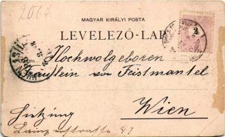1898 (Vorläufer) Gyulafehérvár, Karlsburg, Alba Iulia; Hotel Hungaria, Festung Oberes Karlstor, Fest...