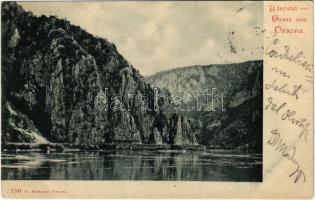 Orsova, Kazán-szoros. G. Hutterer kiadása / Cazane / gorge, canal (EK)