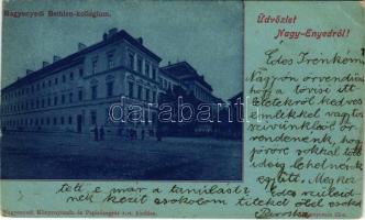 1900 Nagyenyed, Aiud; Bethlen kollégium / boarding school (vágott / cut)