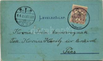 1900 Nagyenyed, Aiud; Bethlen kollégium / boarding school (vágott / cut)