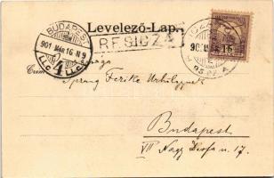 1901 Resicabánya, Resica, Resicza, Resita; vasgyár. Adolf Weiss kiadása / ironworks, iron factory (E...