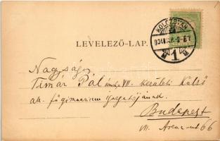 1904 Kolozsvár, Cluj; Emléktábla Mátyás király születés házán. Kováts P. és fiai kiadása / memorial ...