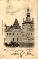 1899 (Vorläufer) Segesvár, Schässburg, Sighisoara; Albert-Haus / Albert ház. Fritz Teutsch kiadása / boarding school (fl)