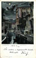 Venezia, Venice; Rio Contarini, at night (fa)