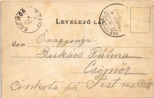 1900 Menyháza, Monyásza, Moneasa; Meleg gyógyfürdő szálloda, Sata lak / spa, hotel, villa (Rb)