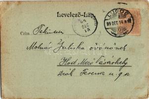 1899 (Vorläufer) Lugos, Lugoj; Görögkatolikus templom. Nemes Kálmán kiadása / Griech-kath. Kirche / ...