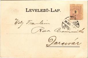 1899 (Vorläufer) Lugos, Lugoj; látkép. Auspitz Adolf kiadása / general view (EB)