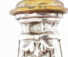 Ezüst(Ag) halas készlet, jelzett, h: 19 cm, bruttó: 90,4 g