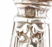 Ezüst(Ag) halas készlet, jelzett, h: 19 cm, bruttó: 91 g