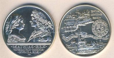 1990. 500Ft Ag + 500Ft Ag "Mátyás király" pár T:BU