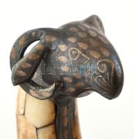 Arab kés, csontberakásos markolattal, h: 23,5 cm