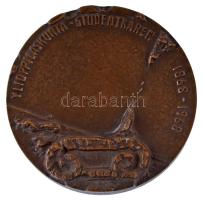 Finnország 1968. "Diákszövetség 1868-1968" kétoldalas bronz emlékérem finn és svéd nyelven...