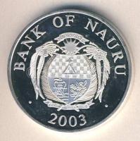 Nauru 2003. 10$ Ag "Az Euro-bevezetés 1. évfordulója" T:PP