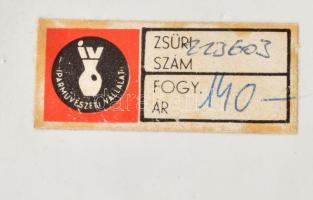 Iparművész mázas kerámia korsó. Jelzett 18 cm