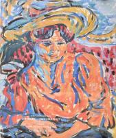 2020 Ernst Ludwig Kirchner: Ein Werk, Zwei Motive!, kiállítási plakát, kétoldalas, feltekerve, hajtásnyomokkal, 60x49 cm