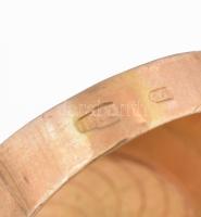 Arany (Au) 14 K pecsétgyűrű nyilas horoszkópjeggyel, jelzett, méret: 64, nettó: 9,63 g