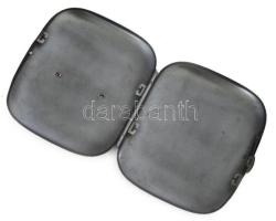 1916 3. Weichnachten im Felde (Harmadik frontkarácsony) feliratos plakettes fém cigaretta tárca. 8x1...