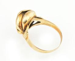 Arany (Au) 18 K gyűrű, jelzett, méret: 64, nettó: 6,3 g