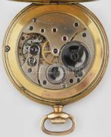 Arany (Au) 14 K Omega zsebóra, jelzett, jár, d: 5 cm, bruttó: 68,3 g