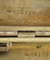 Ezüst(Ag) cigarettatárca, jelzett, 12×8,5 cm, bruttó: 138 g