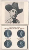 Kanada 1981. 1$ Ni "Calgary Stampede Souvenir Dollar - Saddle Bronc Ride" érmeszett eredet...